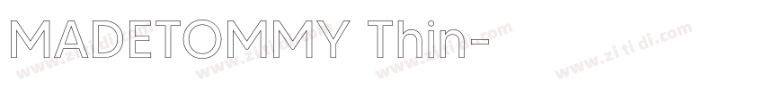MADETOMMY Thin字体转换